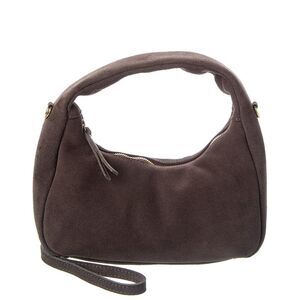Persaman New York Suede Shoulder Bag, Brown